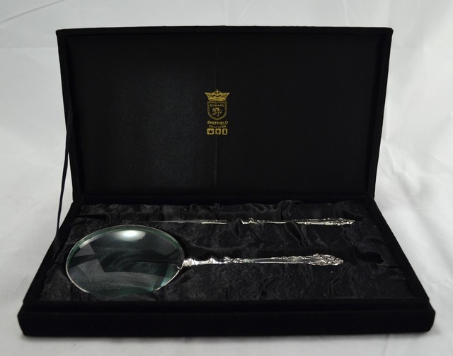 N6698 OCCASIONE LENTE E TAGLIACARTE SET IN ARGENTO SHEFFIELD COLLECTION N6698 OCCASIONE LENTE E TAGLIACARTE SET IN ARGENTO SHEFFIELD COLLECTION
