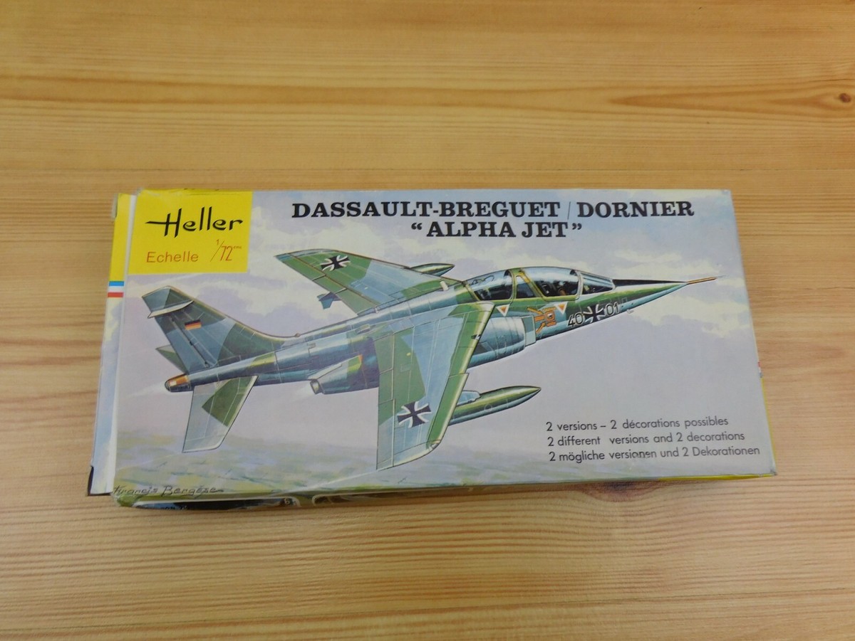 Heller Dassault Breguet Dornier Alpha Jet 1/72 Scale Model Kit # 257 Complete Heller Dassault Breguet Dornier Alpha Jet 1/72 Scale Model Kit # 257 Complete