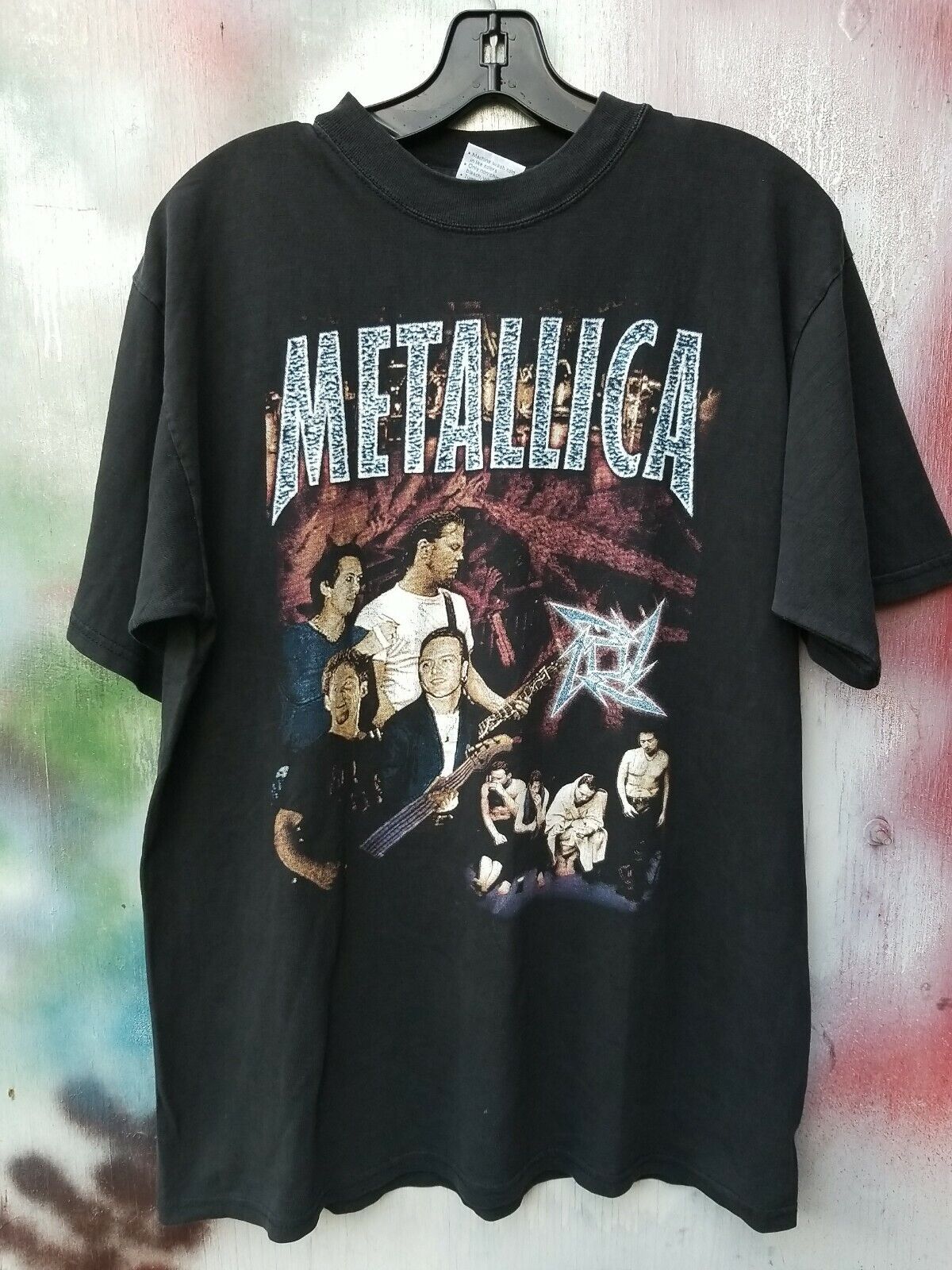 Rare Vintage Metallica Reload Metal concert tour 90s band t shirt large