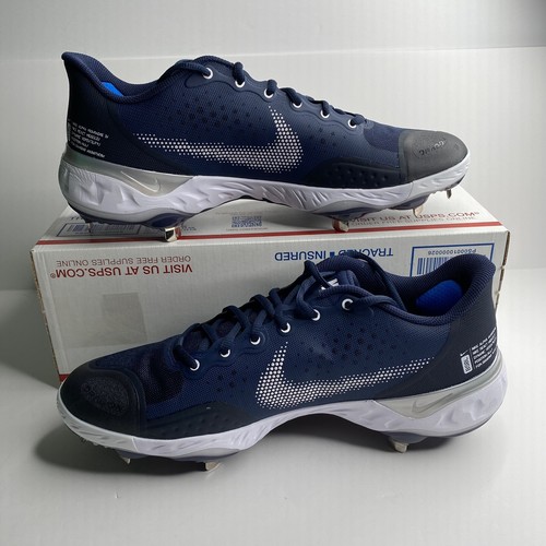 Nike Alpha Huarache Elite 3 Low Baseball Cleats Blue Mens Size 11.5 CK0746-401 - Picture 2 of 9