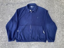 Vintage 80s Polo Ralph Lauren Full Zip Fleece Polartec Jacket Made In USA XXL