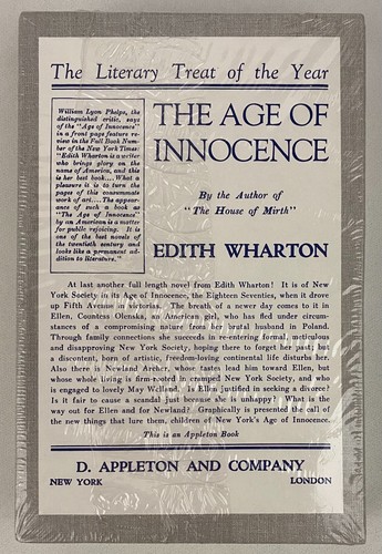 Edith Wharton The Age of Innocence The First Edition Library facsimile NEW - Imagen 3 de 4