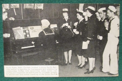Estate Sale ~ Vintage Postcard- Union Pacific Railway Station, North Platte,Neb.