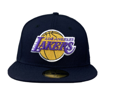 Men's Los Angeles Lakers NBA New Era 59FIFTY fitted hat Navy blue