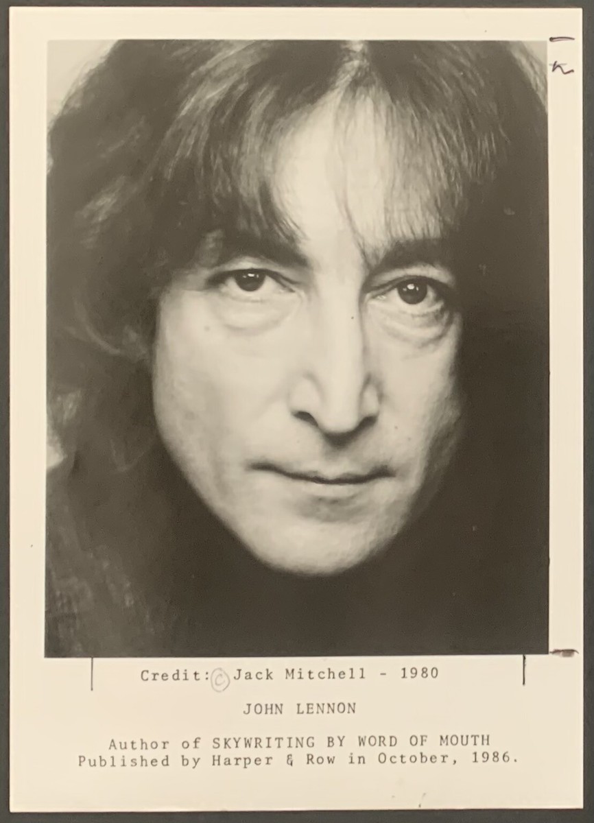 johnleeknb ページ 1980 John Lennon Portrait Of A Genius Photo Jack Mitchell Original