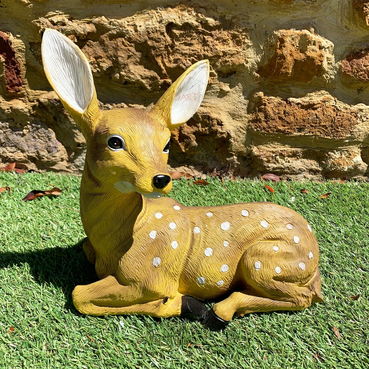 Deer on sale garden statue