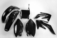 Kunststoff Verkleidung Kit Honda CRF 250 R 2004 - 2005 Schwarz Ufo Plast