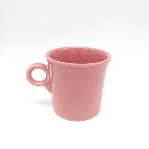 Homer Laughlin Coffee Mug FIESTA ROSE PINK HLC O Ring Handle  3 1/2"      M2