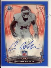 aaron colvin rookie rc draft auto autograph oklahoma sooners ou college #/99 14