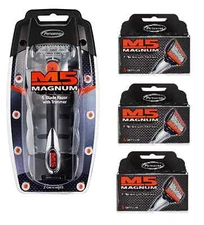 Personna M5 Magnum System Handle with Tray and 14 Refill Cartridges