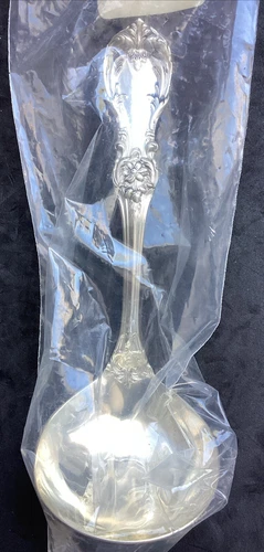 Reed & Barton Burgundy Pattern — Sterling Silver — Gravy Ladle 6 1/2" New Heavy