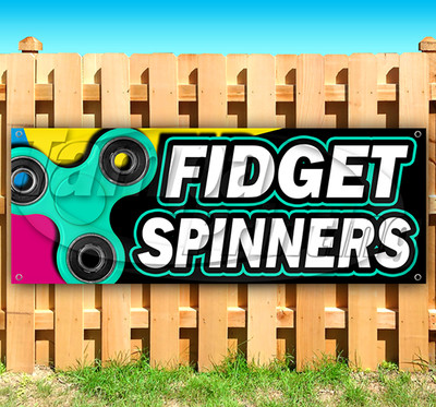FIDGET SPINNERS Advertising Vinyl Banner Flag Sign Many Sizes USA