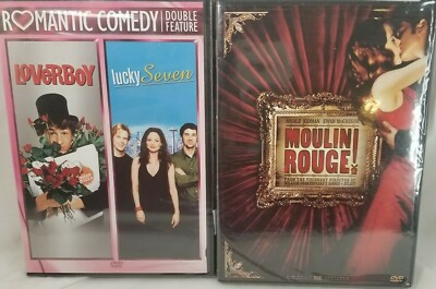2 DVDs ~ LOVERBOY / LUCKY SEVEN (Rom-Coms) + Moulin Rouge! (Nicole Kidm Musical)