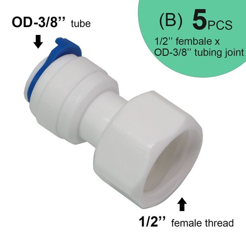 PE Tube Quick Connector Fittings Water Purifier Reverse Osmosis System Accessory - Picture 6 of 8
