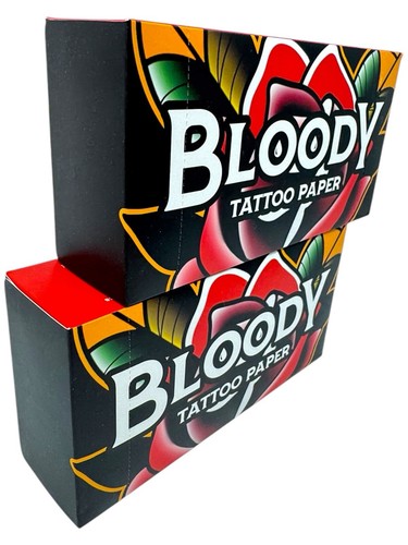 100x (20x30cm)BLOODY Profi TATTOO PAPER Tücher - Tattoo abwischen - INKgrafiX® - Picture 6 of 8