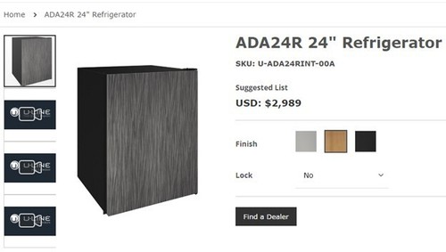 U-Line U-ADA24RINT-00A Refrigerator (Built-In or Freestanding) - Picture 3 of 3