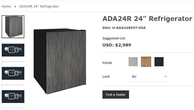 U-Line U-ADA24RINT-00A Refrigerator (Built-In or Freestanding) - Image 3 of 3