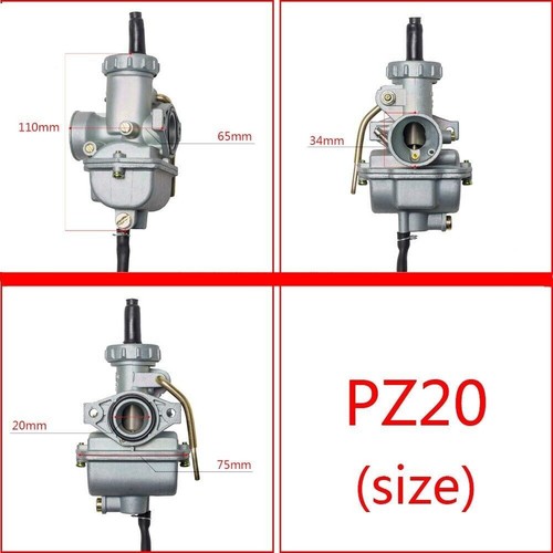 Carburatore PZ20 per HONDA C CB CY PA SS ST Z ZB Monkey Gorilla DAX STD/DX Camin - Foto 5 di 5