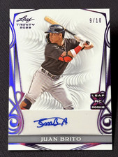 2023 Leaf Trinity ROOKIE AUTO Juan Brito 9/10