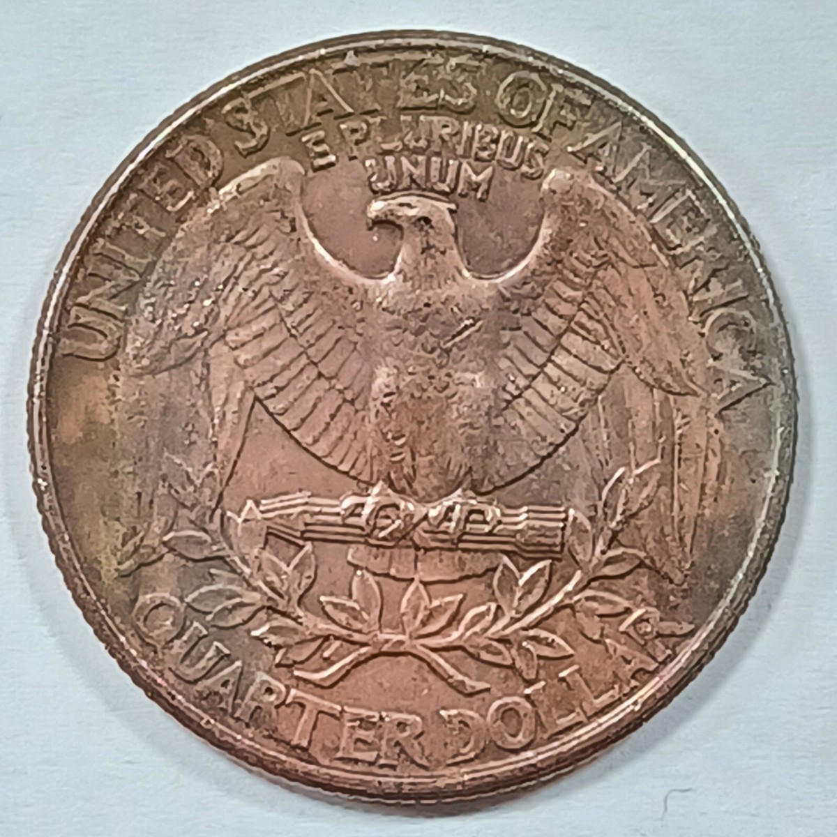 1996 P Washington Quarter Minting Error Improperly Annealed