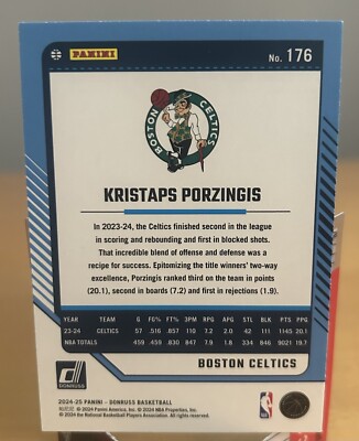2024-25 Panini Donruss Basketball Kristaps Porzingis #176 Holo