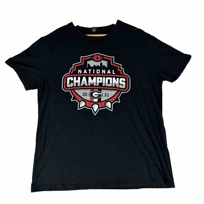 Georgia Bulldogs UGA 2021 National Champions Mens L T-Shirt