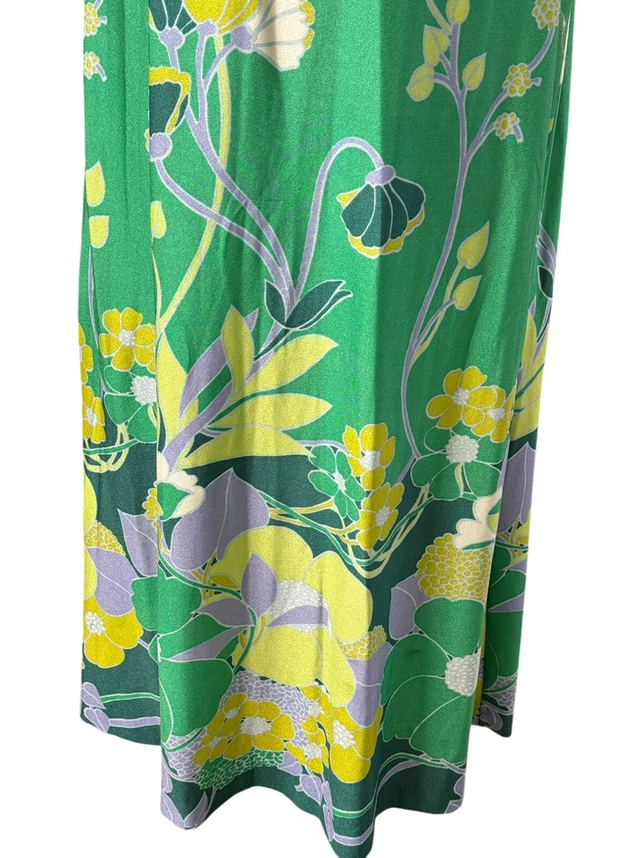 Maxi Vestido Halter De Colección Mayoclub Tejido Sin Mangas Ropa de Playa Talla 6 Hecho en Francia Foto 4 de 4