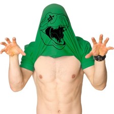 Ask Me About My T-Rex Shirt FLIP - Size Woman Small - Green