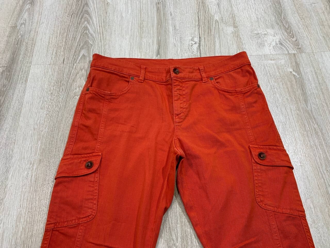 Womens cargo jeans Bogner Size 10 Color Orange image 3