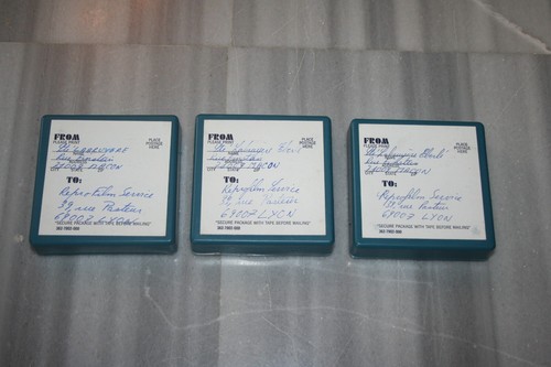 Lot 3 Boites d'expédition Microfilm 3M Brand 8 mm Bobine Film Package Vintage - Photo 3/9