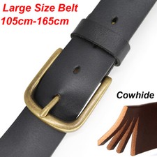 Mens Jeans Belt Leather Men Belt Buckle Quality Black Belt Size 105cm-170cm