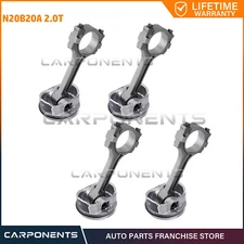 SET of 4 ENGINE pistons w/ connecting rods FOR 2012-2017 BMW F30 F32 F10 N20 N26