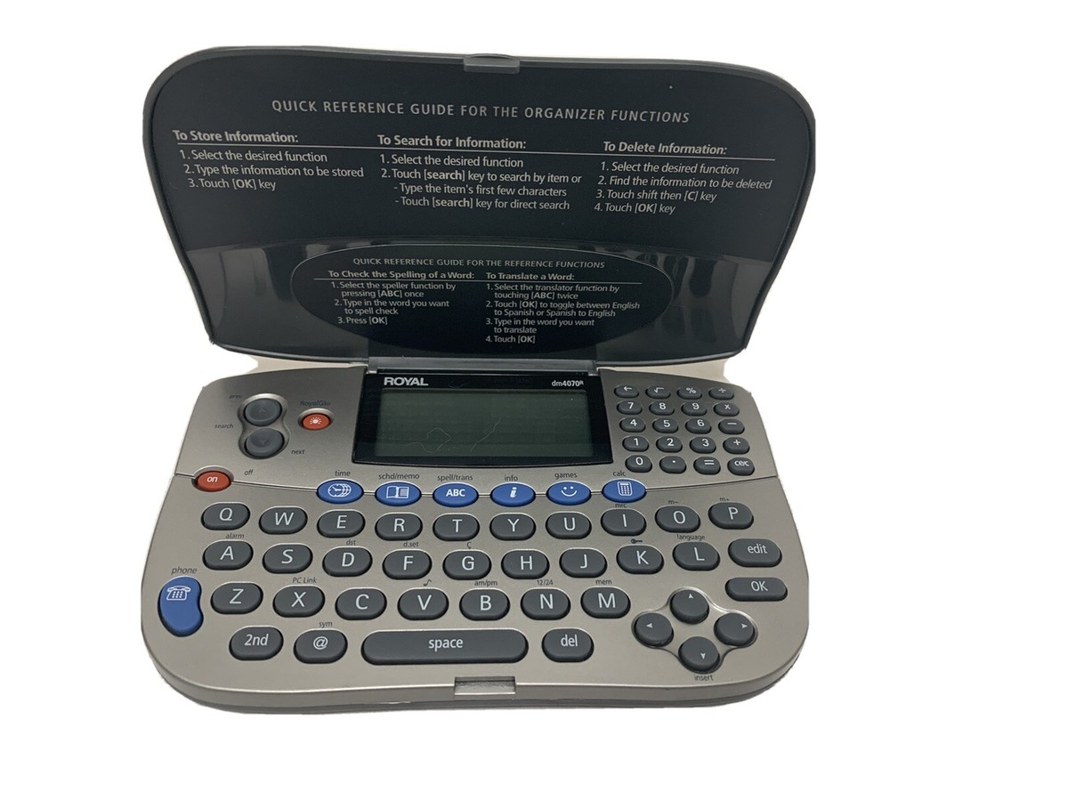 Royal Ideas dm4070R Personal Organizer EUC