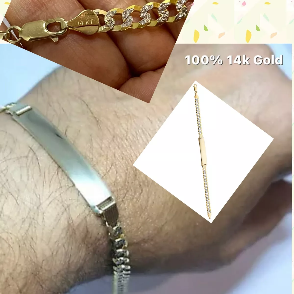 Permanent Jewelry | Poet and The Bench | Diamond Cut Cable Chain Bracelet 14K Yellow / 6