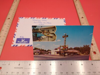 Las Cruces, NM 'Broadway Motel' Double View Unused Postcard #1516