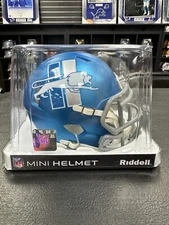 Detroit Lions Speed Flex Riddell Mini Helmet Throwback Blue QTY