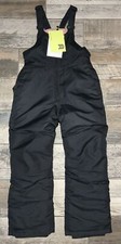 All In Motion Girls Small 6-6X Black Snow Bibs NWT