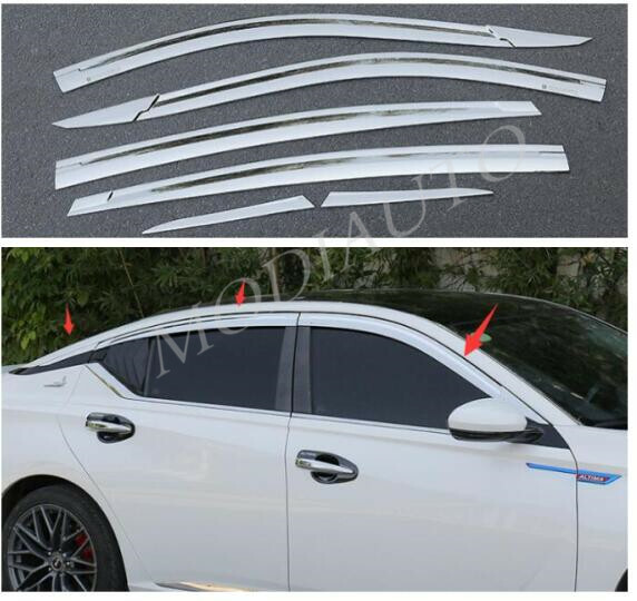 Chrome Window Visor Vent Shades Sun Rain Guard 6PCS FOR 2019 2020