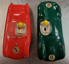 Triang Scalextric jag D 17 and Porshe 2 race cars