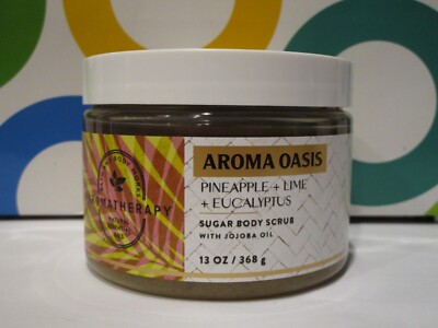 BATH & BODY WORKS ~ AROMATHERAPY PINEAPPLE + LIME + EUCALYPTUS SUGAR BODY SCRUB