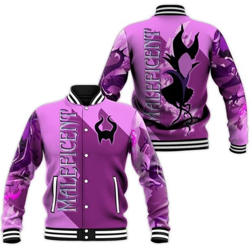 Villains Maleficent Disney Baseball Jacket