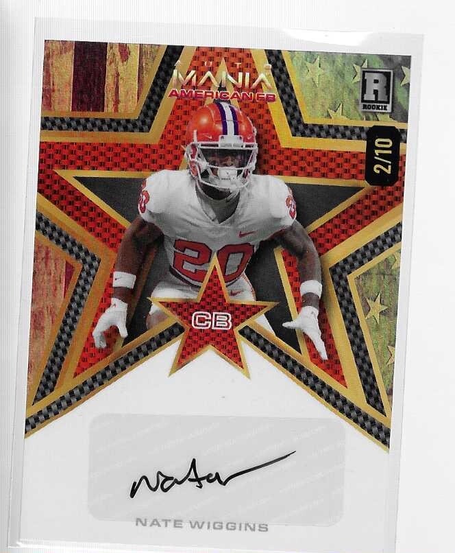 NATE WIGGINS 2024 WILD CARD AUTOMANIA ROOKIE AUTO CARD #AMAS