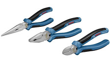 Bosch Professional Three Part Set Combination Needle Nose Pliers 1600A016BG NEW