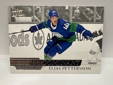 2020-21 Upper Deck Hockey Predominant Insert Elias Pettersson #PR-12 CANUCKS