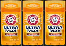 Arm  Hammer Ultramax Active Sport Deodorant 2.6 oz, Pack Of 3