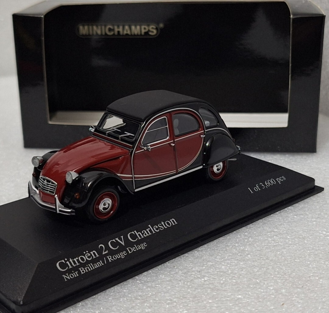 Citroen 2 CV Charleston 1980 Red/ Black 1:43 Minichamps 400111500
