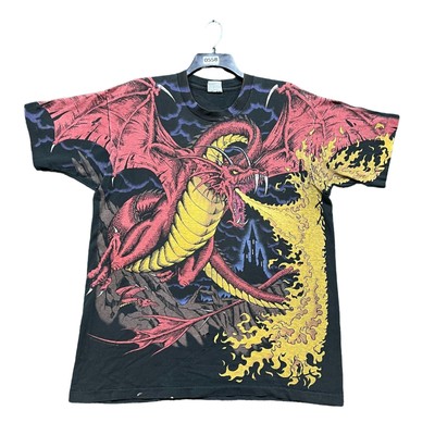 Vintage 1993 liquid blue dragon and knight T-Shirt size xl | eBay