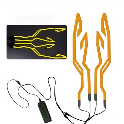 LED Helme Beleuchtung - Wasserdichte EL Licht Aufkleber Für Motorradhelm, Selbstklebend