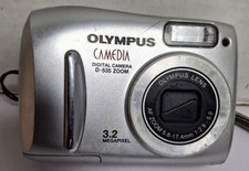 Olympus CAMEDIA D-535 Zoom 3.2MP Digital Camera Silver For Parts