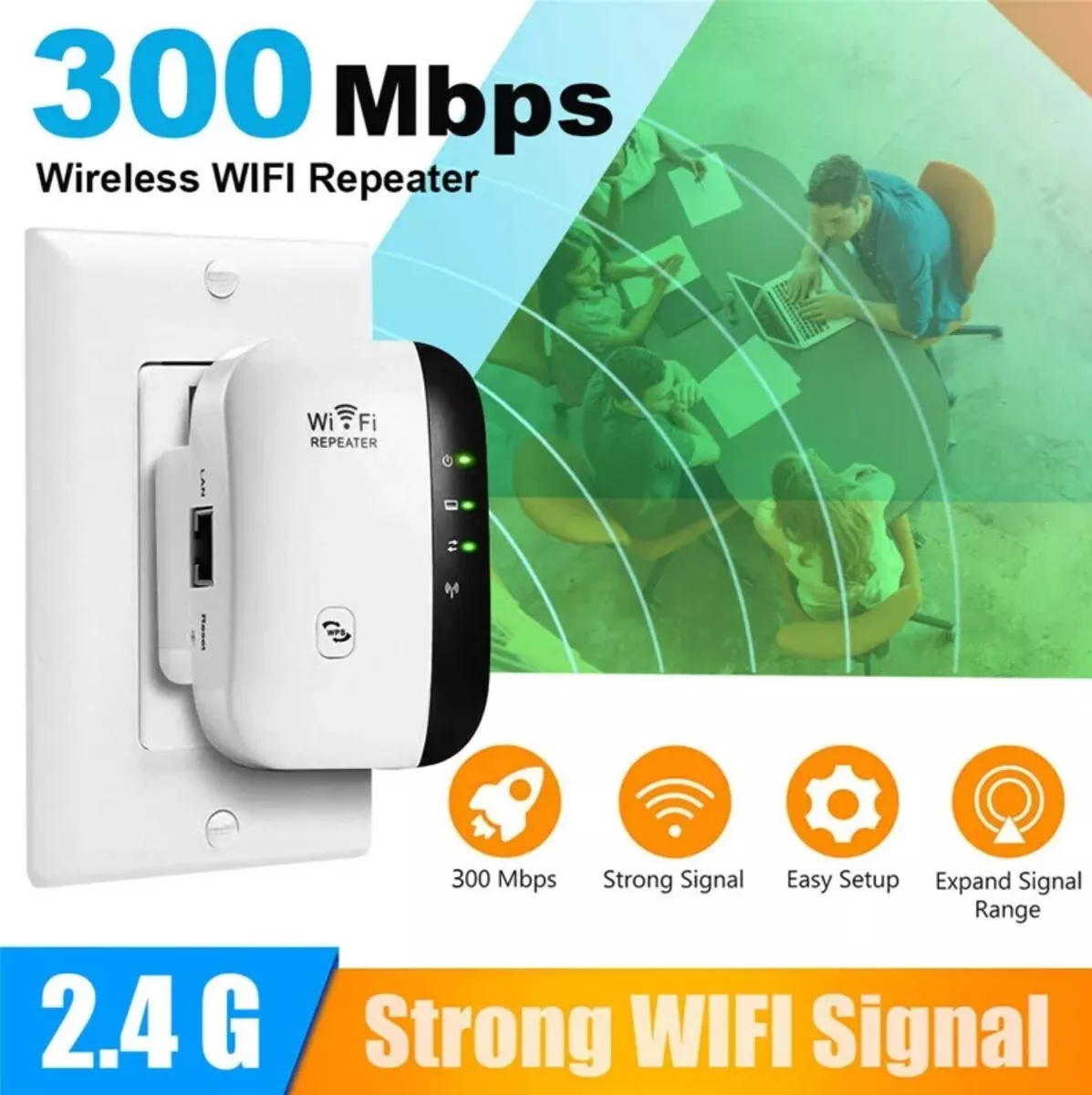 Ripley - REPETIDOR AMPLIFICADOR SEÑAL INTERNET WIFI 300MBPS - PS